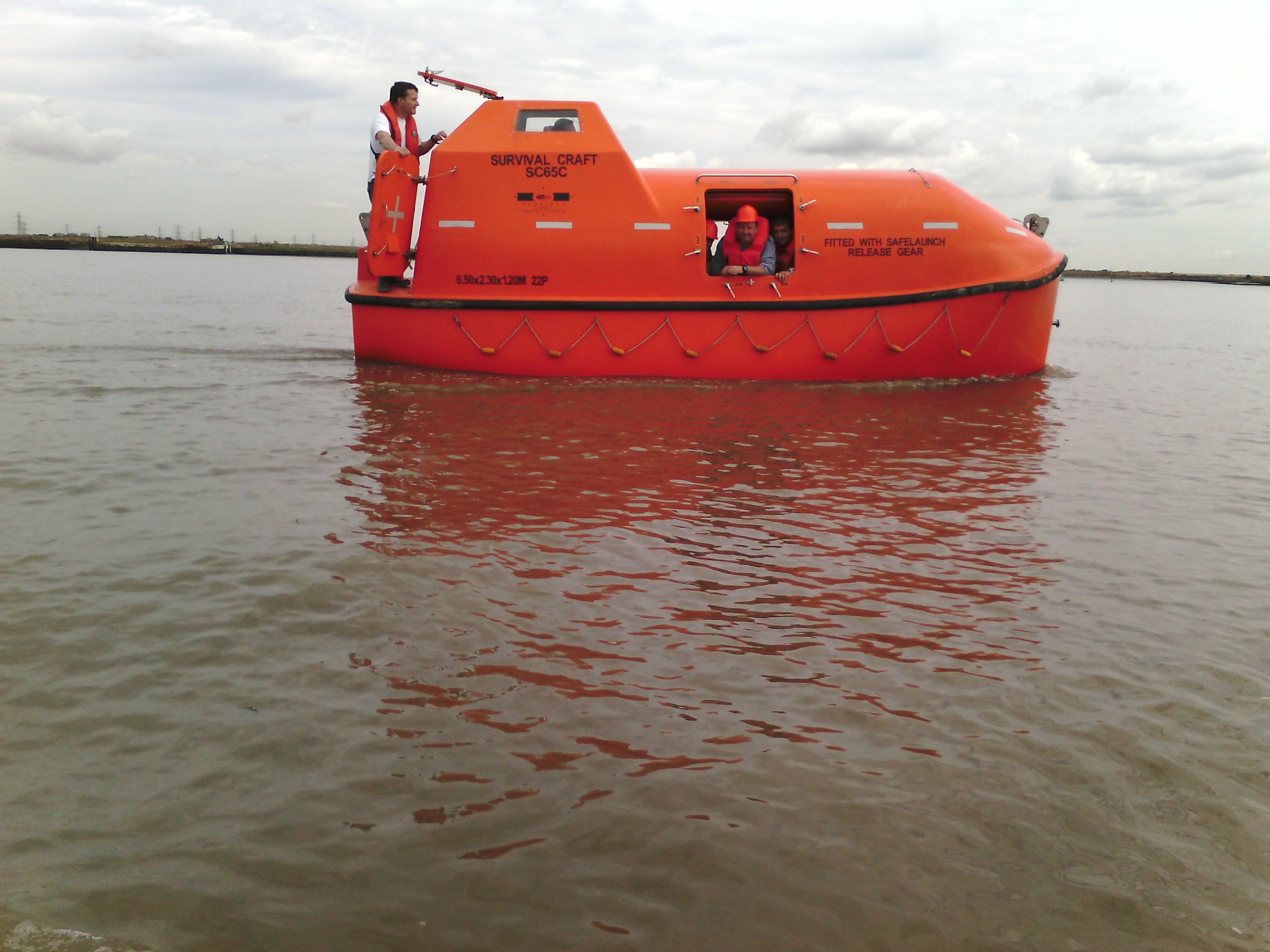 Survival Craft on river
