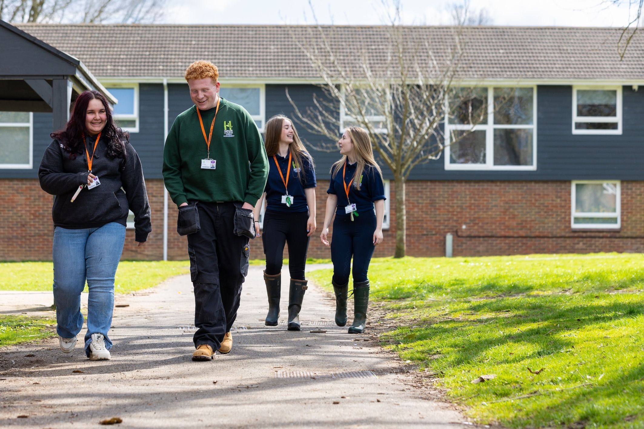 Students walking 