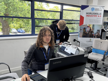 Students on computer